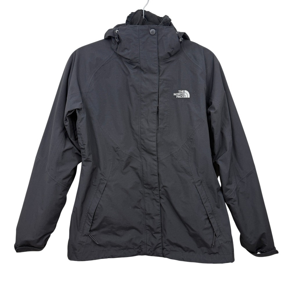 The North Face Women's HyVent 3-in-1 Triclimate Jacket Black Fleece Lined Sz S/P